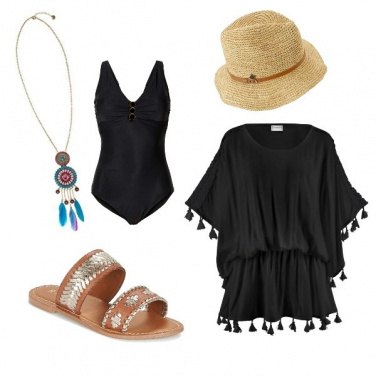 Outfit Al mare con i Pon pon