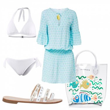 Outfit Chancla Blanco Mujer: 1 Outfit Mujer | Bantoa