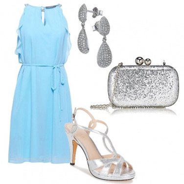 Outfit Matrimonio polvere e silver