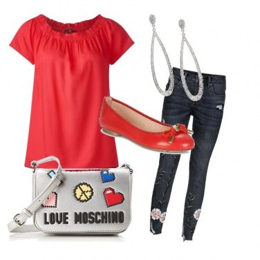 Outfit Rosso di giorno