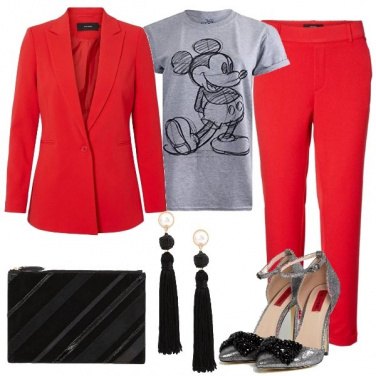 Outfit Cena con Mickey Mouse