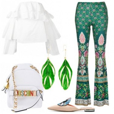 Outfit Splendente in verde