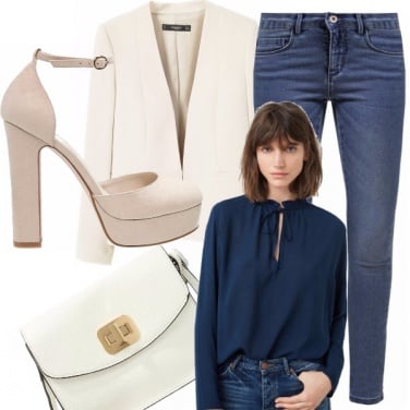 Outfit Eleganti e professionali in denim
