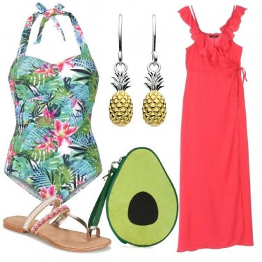Outfit Tropical pool party