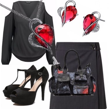 Outfit Red heart