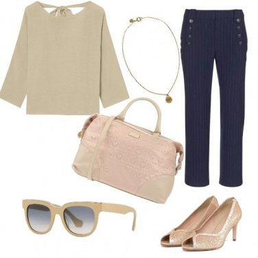Outfit Chic, borsa e scarpe in tinta