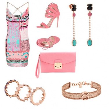 Outfit Cocktail party in rosa