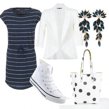 Outfit Righe e pois