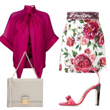 Outfit Gonna a fiori