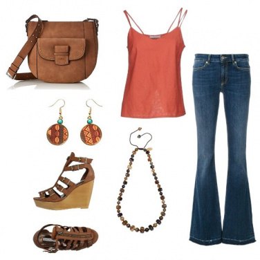 Outfit Pantaloni a zampa