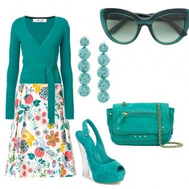 Outfit Floreale e stilosa