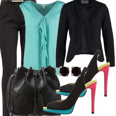 Outfit Focus tacco colorato