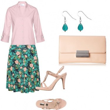 Outfit La camicia rosa