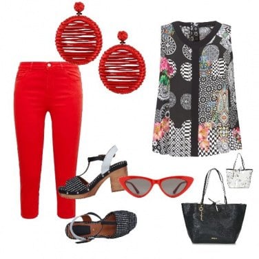 Outfit Rosso&Nero