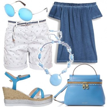 Outfit Dipinta d\'azzurro