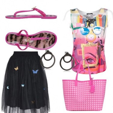 Outfit Ciabattina glam