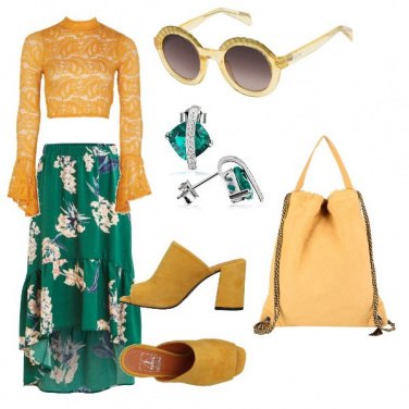 Outfit Smeraldo e ocra