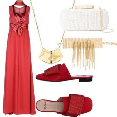 Outfit Cerimonia con ciabattine glam