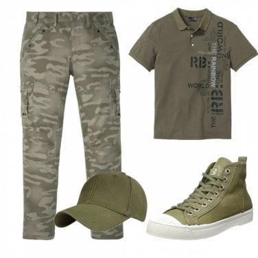 Outfit Sneakers Verde Hombre: 4 Outfit Hombre | Bantoa