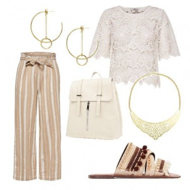 Outfit Ciabattine chic