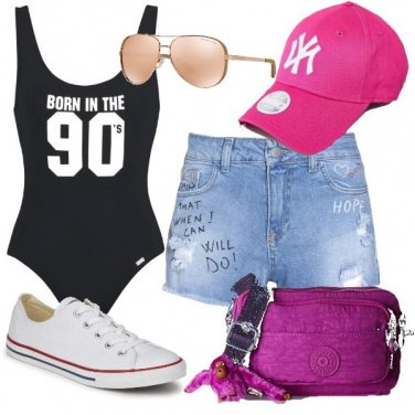 Outfit In spiaggia con gli anni 90