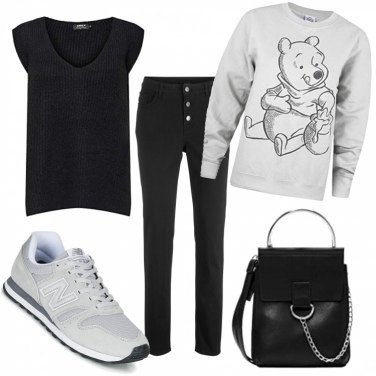 Outfit Sudaderas Gris Con diseños Mujer: 2 Outfit Mujer | Bantoa
