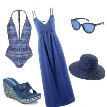 Outfit Mare blu