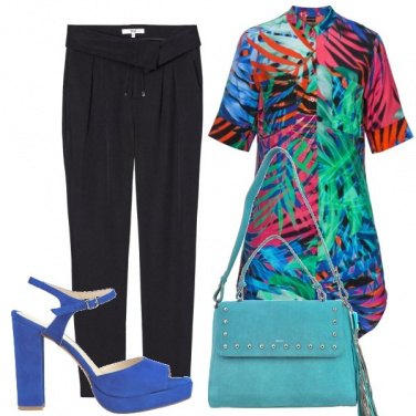 Outfit Con la camicia floreale