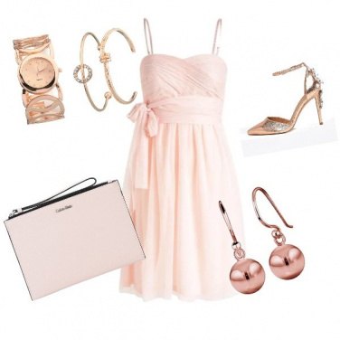 Outfit Rosa di sera