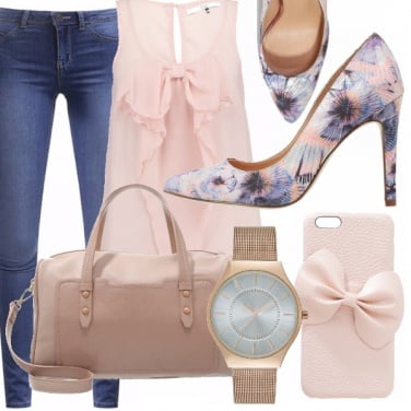 Outfit Rosa, celeste e denim!