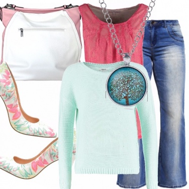 Outfit Curvy pastels