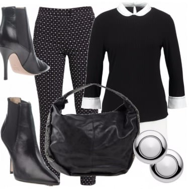 Outfit Curvy b & w