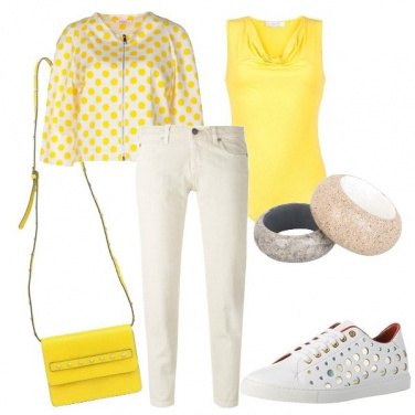 Outfit Panna e giallo