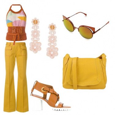 Outfit Ocra e terra