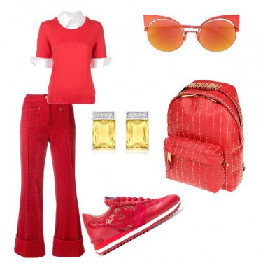 Outfit Di rosso mi voglio vestire