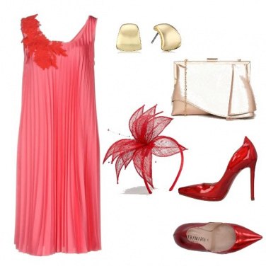 Outfit Rosso e rosa