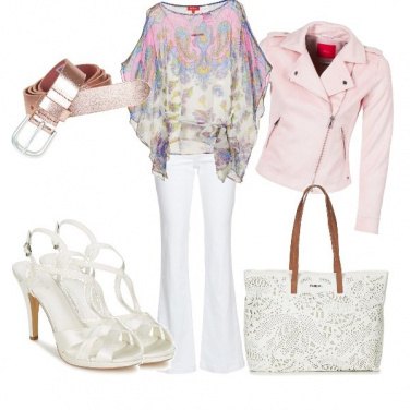 Outfit Serata in rosa