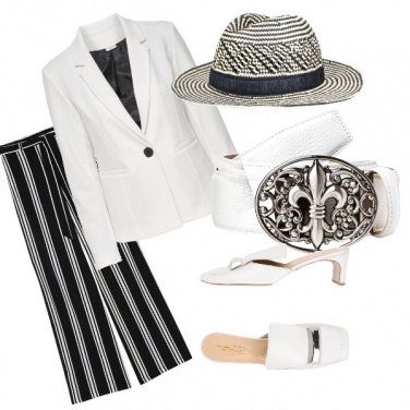 Outfit Il Panama rigato