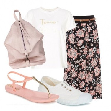Outfit Fiori rosa