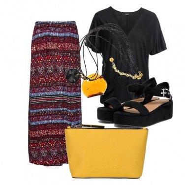 Outfit Nero e colore