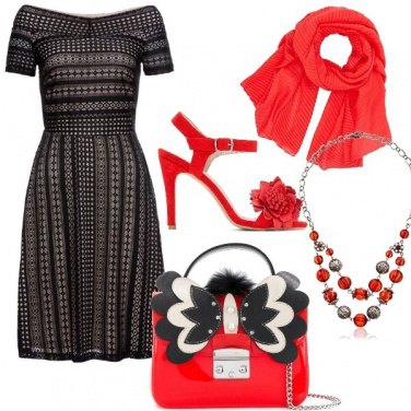 Outfit Un tocco di rosso