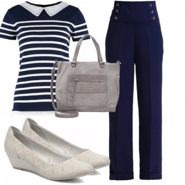 Outfit Stile marine bon ton