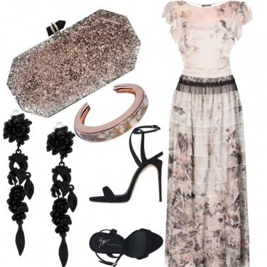 Outfit Tra il nero ed il rosa