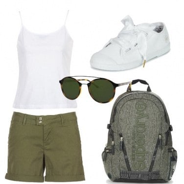 Outfit Shorts e sneakers