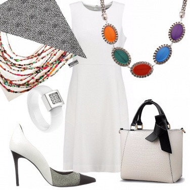 Outfit Il bianco sposa i colori