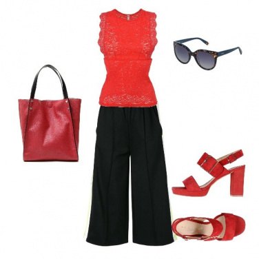 Outfit Rosso e nero