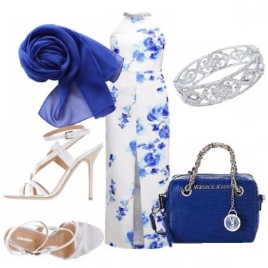 Outfit Rose blu per una festa