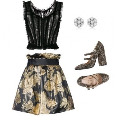 Outfit Gold and black