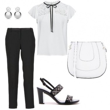 Outfit Pizzo col fiocco