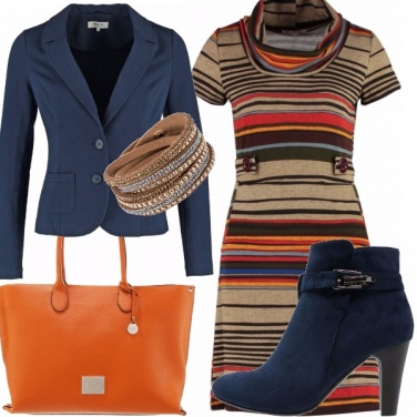 Outfit Vestitino a righe